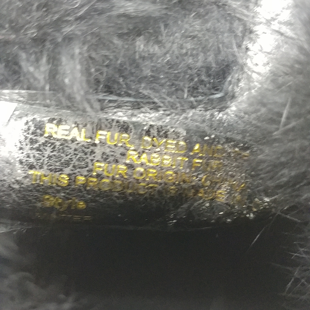 Botkier Black Suede Fur Winter Boots - Picture 6 of 9